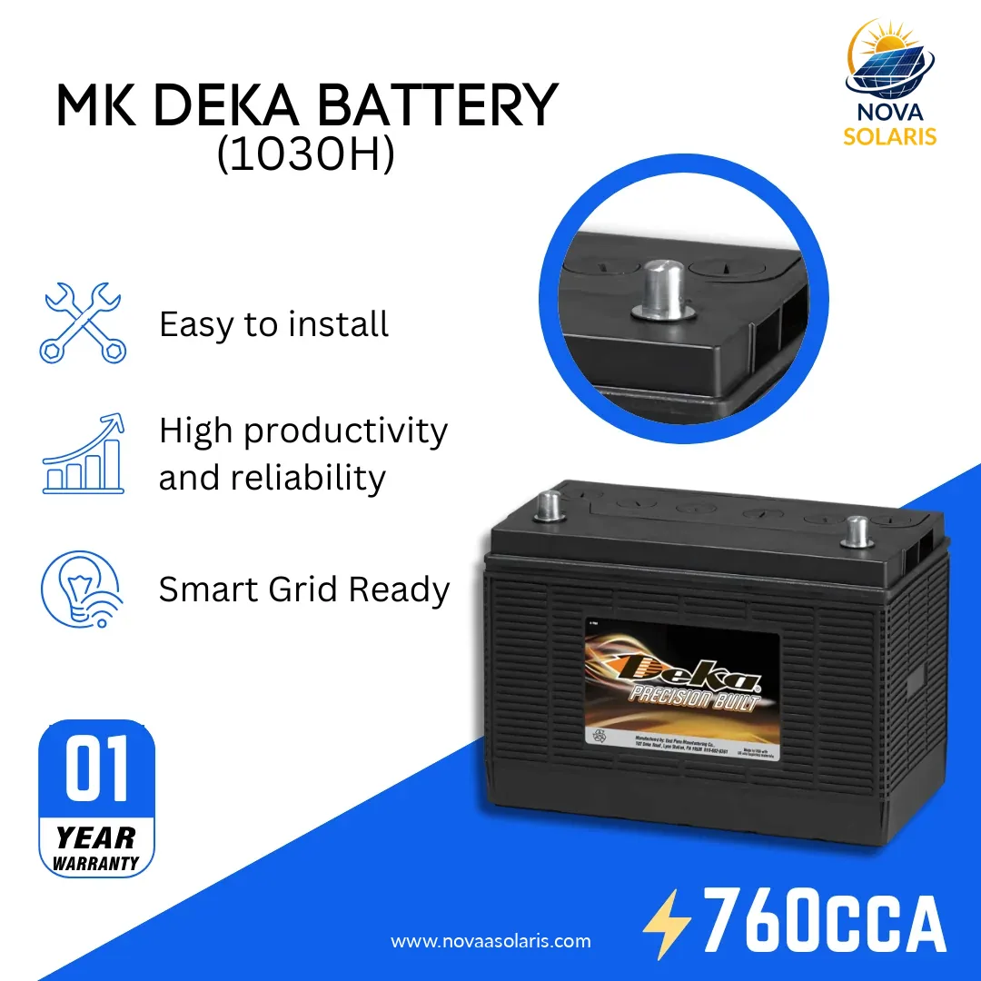 MK Deka 1030H 12VDC Flooded Lead-Acid Battery