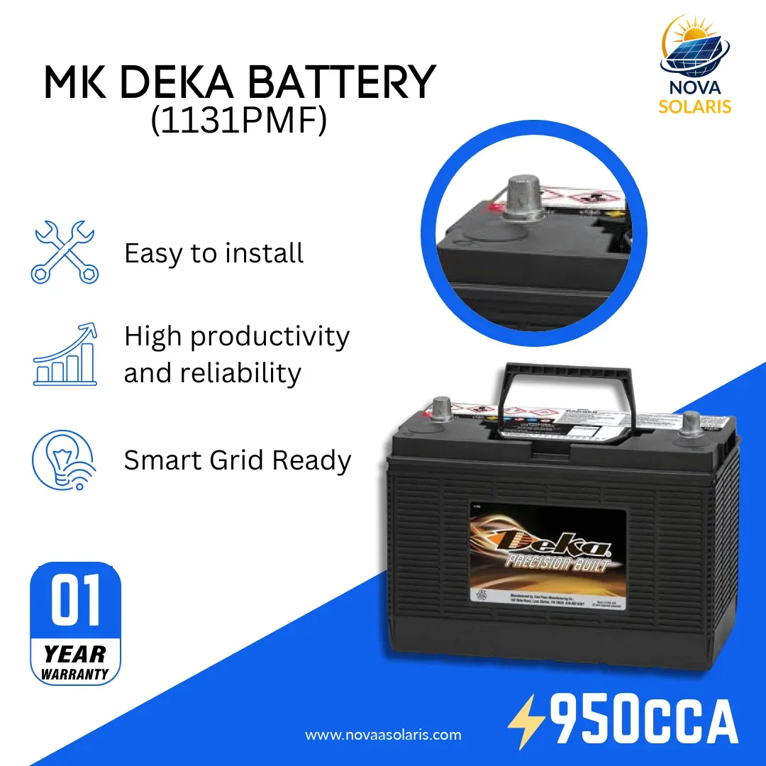 MK Deka 1131PMF 12VDC Flooded Lead-Acid Battery