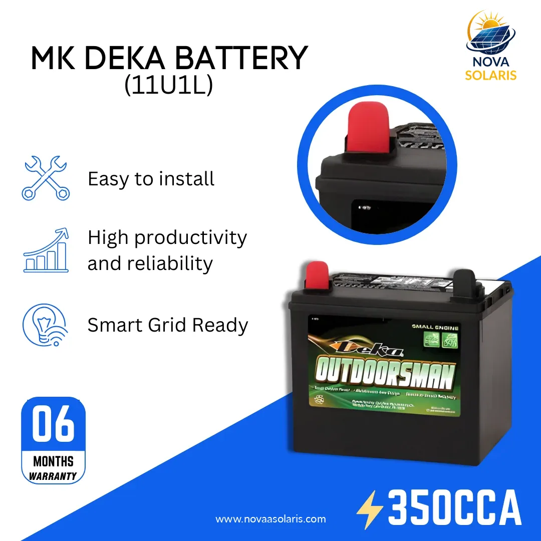 MK Deka 11U1L 12VDC Flooded Lead-Acid Battery