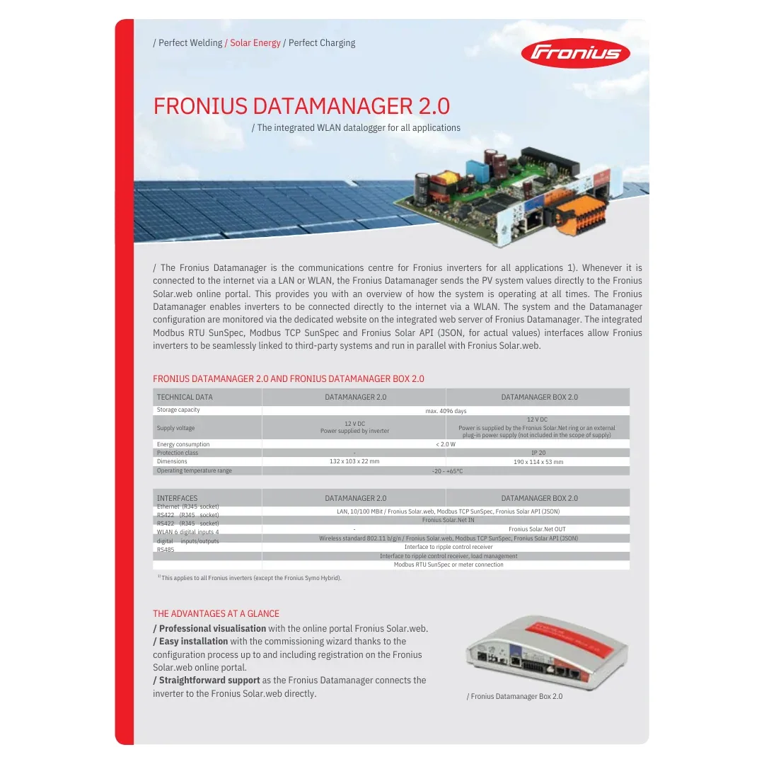 Fronius Datamanager2.0 WLAN GalSymPrim — visuel 2