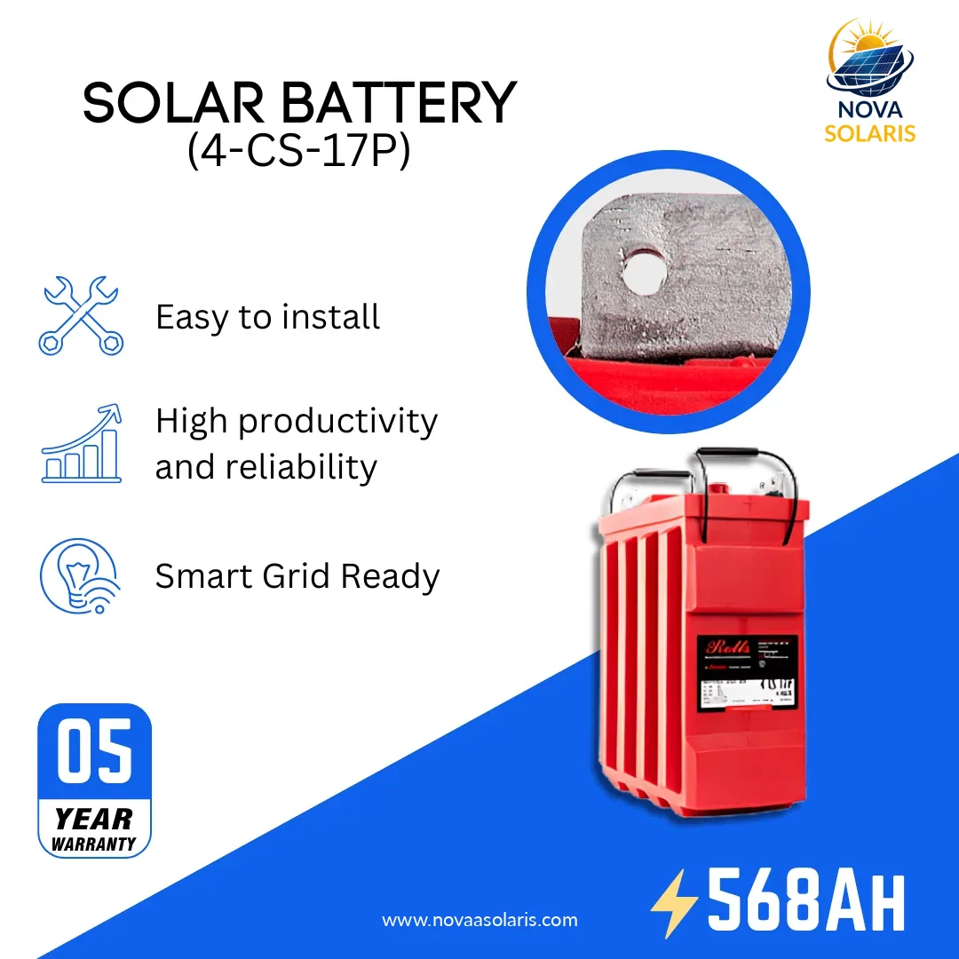Rolls Surrette 4-CS-17P 4VDC 568Ah Deep Cycle Battery