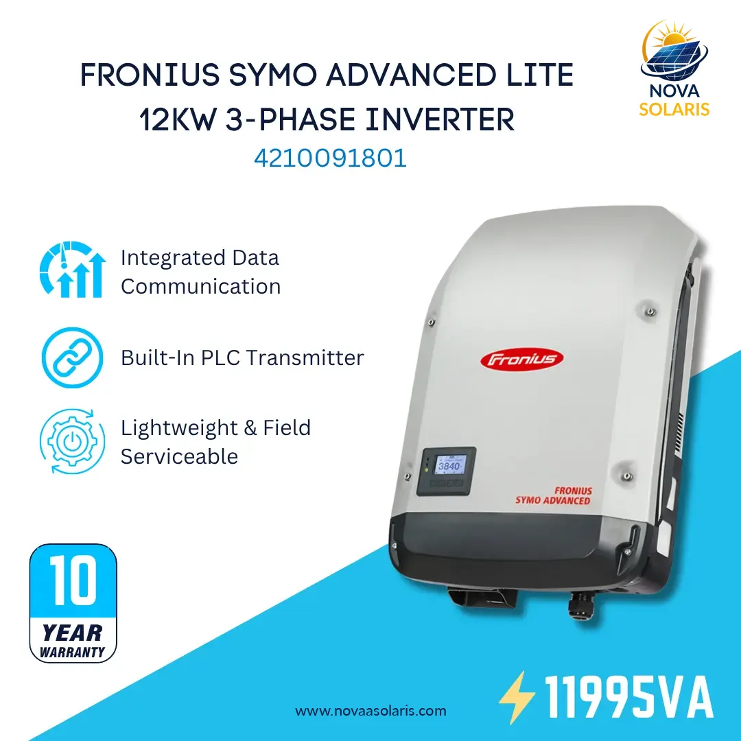 Fronius Symo Advanced Lite FRO-SA-12-3-208L 12kW 3-Phase Inverter