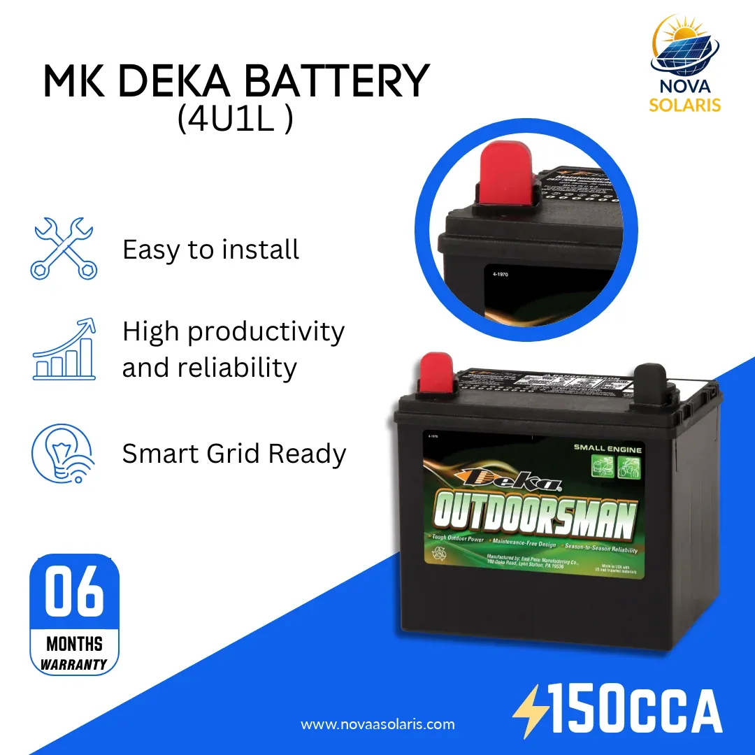 MK Deka 4U1L 12VDC Flooded Lead-Acid Battery