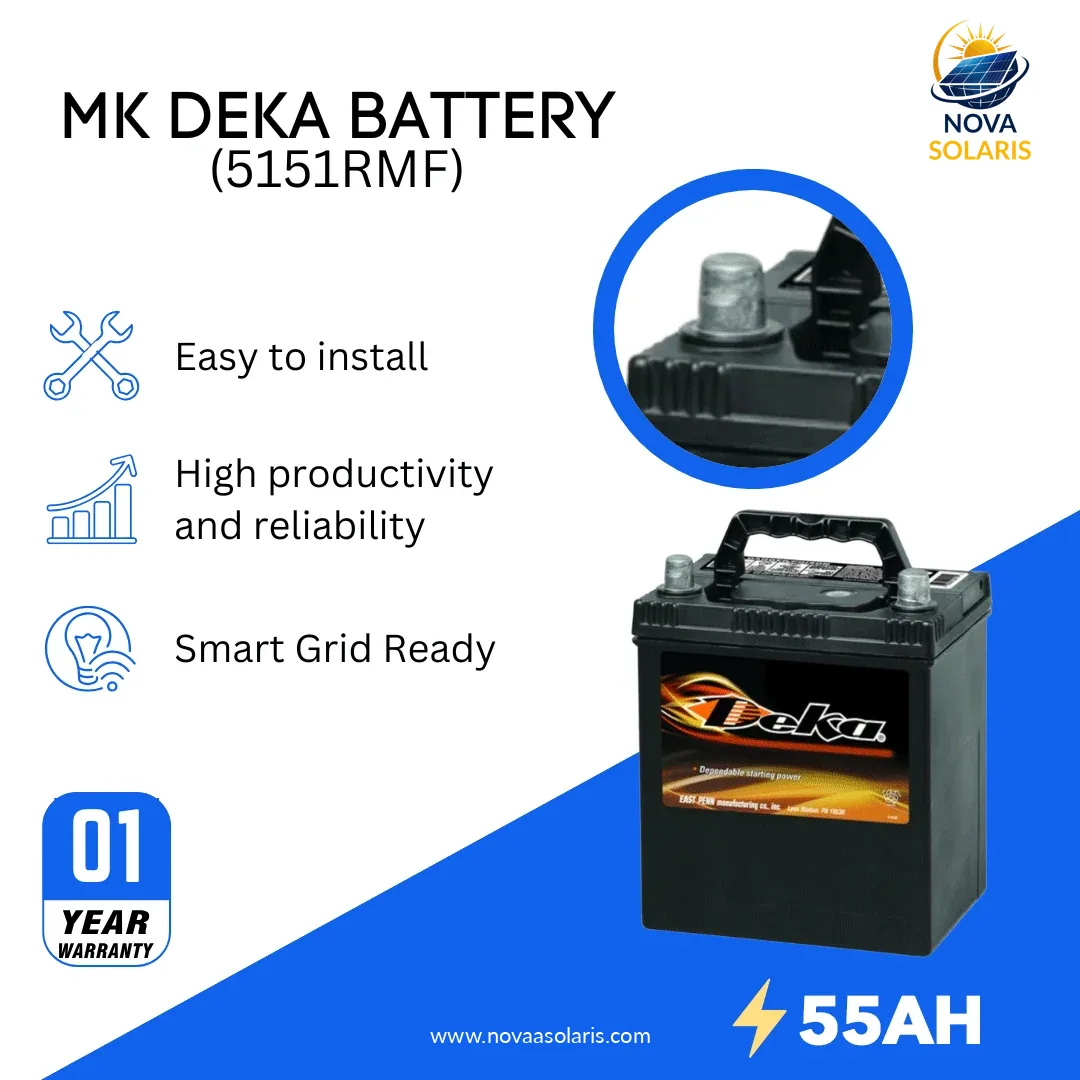MK Deka 5151RMF 12VDC Flooded Lead-Acid Battery