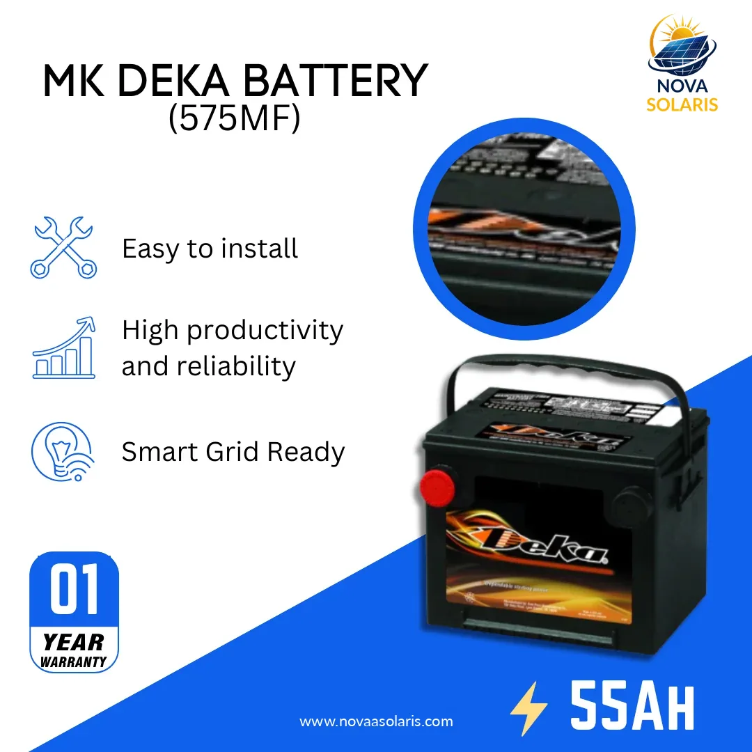MK Deka 575MF 55Ah 12VDC Flooded Lead-Acid Battery