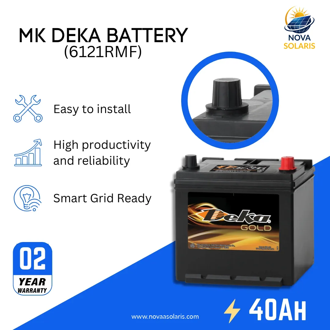MK Deka 6121RMF 40Ah 12VDC Flooded Lead-Acid Battery