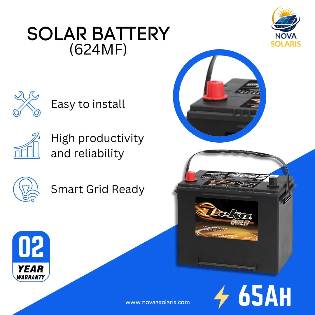 MK Deka 624MF 65Ah 12VDC Flooded Lead-Acid Battery