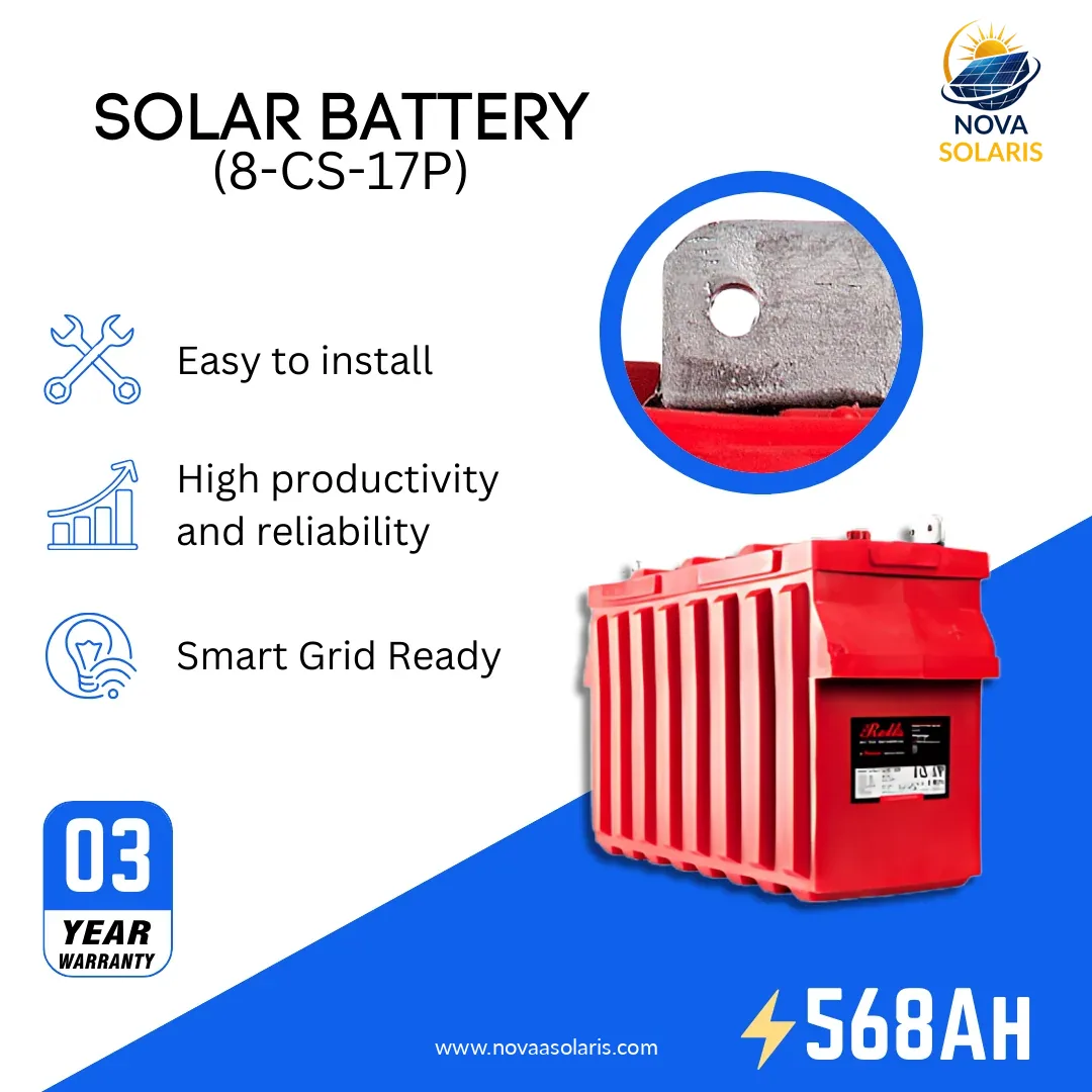Rolls Surrette 8-CS-17P 8VDC 568Ah Deep Cycle Battery
