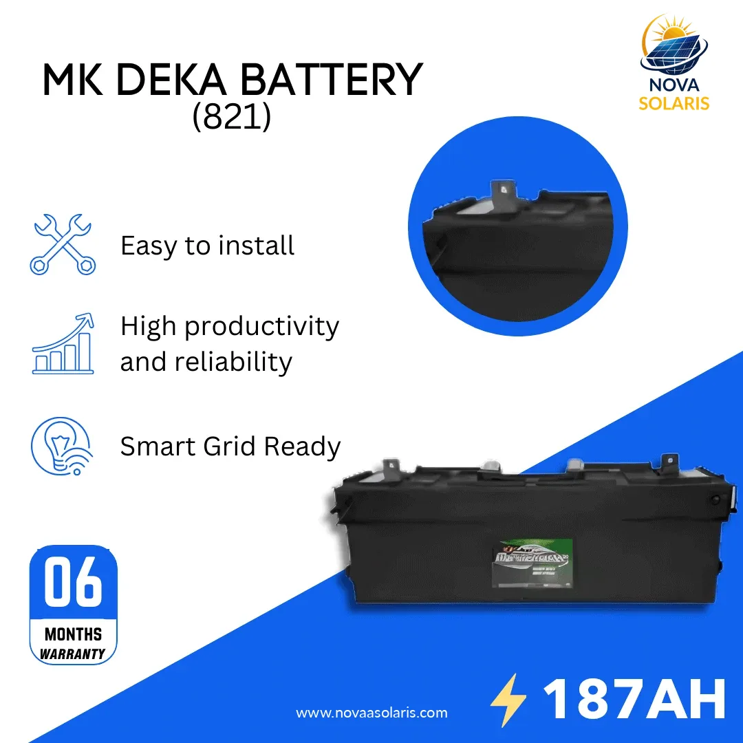 MK Deka 821 8VDC Flooded Lead-Acid Battery