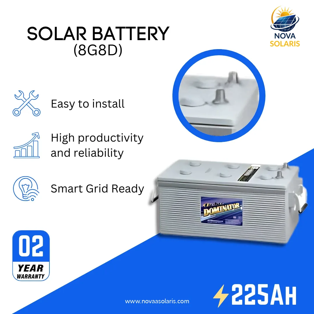 MK Deka 8G8D 225Ah 12VDC Deep Cycle Sealed GEL Battery