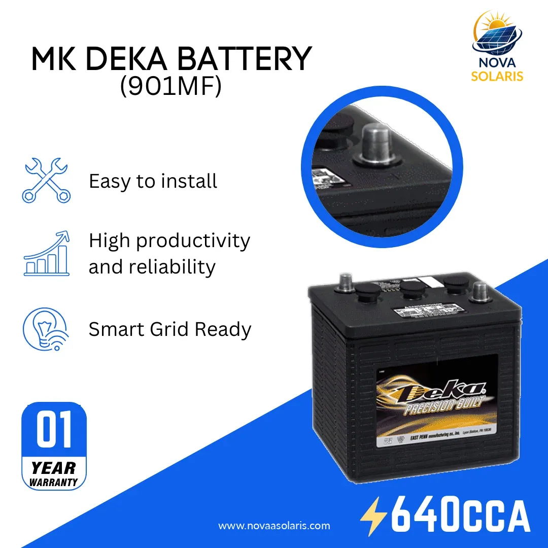MK Deka 901MF 6VDC Flooded Lead-Acid Battery