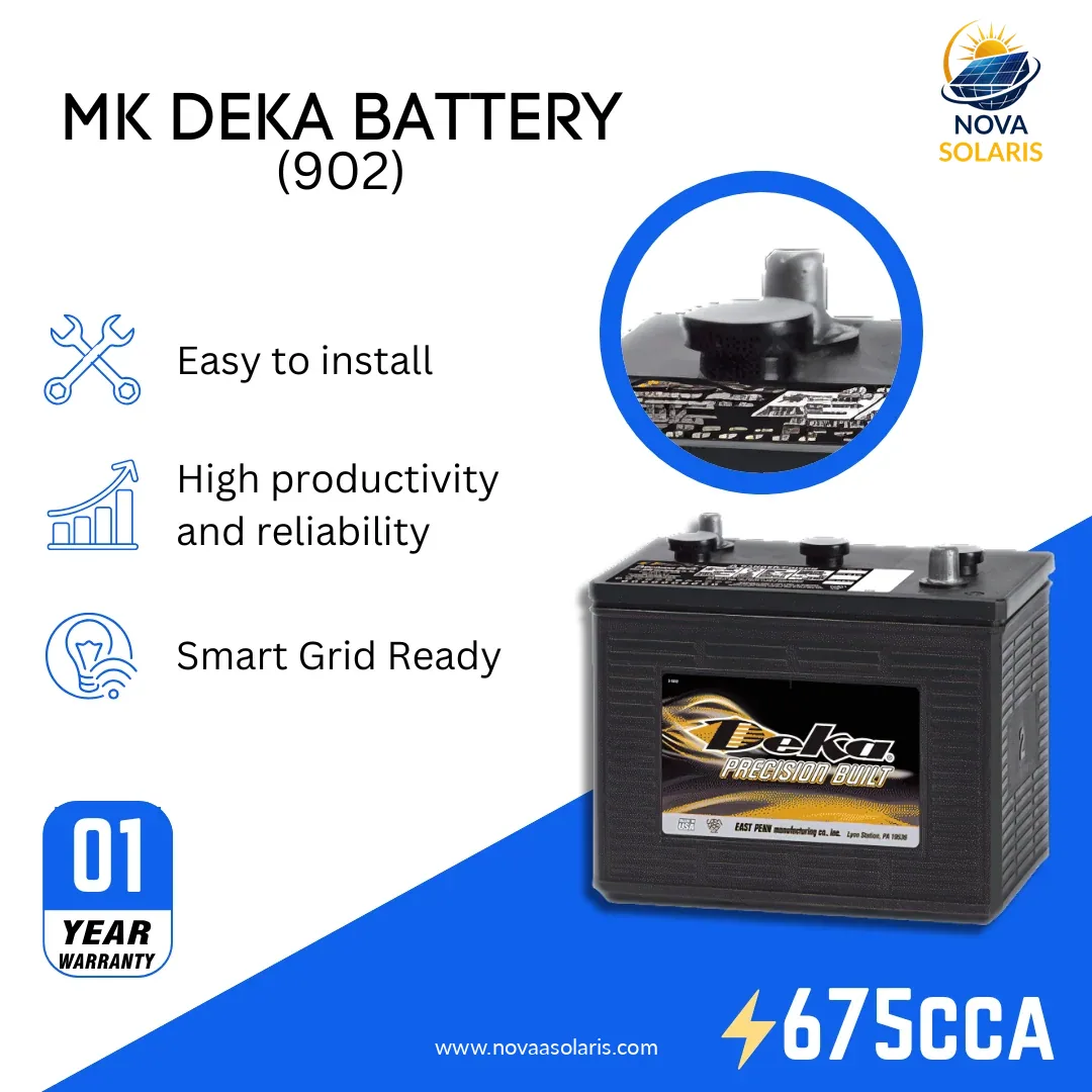 MK Deka 902 6VDC Flooded Lead-Acid Battery