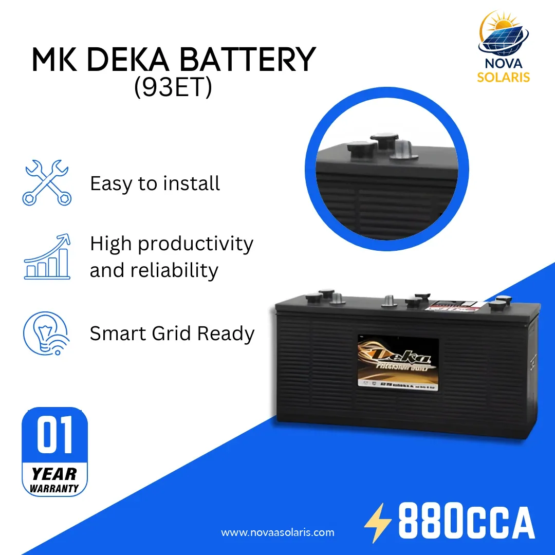 MK Deka 904D 12VDC Flooded Lead-Acid Battery