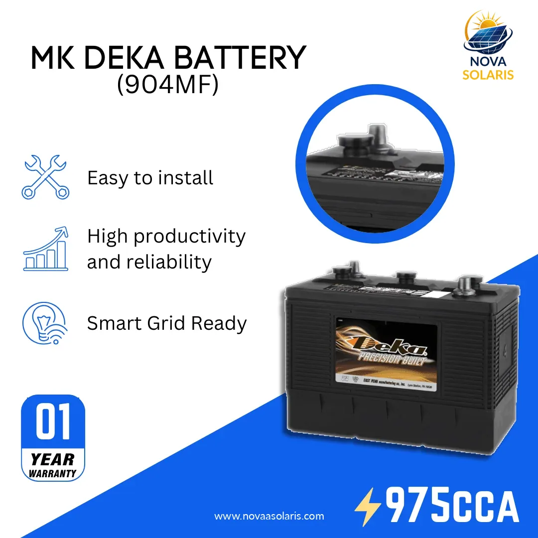 MK Deka 904MF 6VDC Flooded Lead-Acid Battery