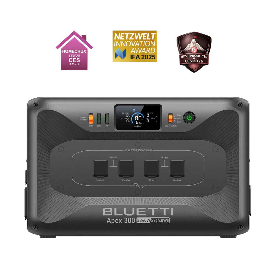 Bluetti Apex 300 Versatile Power Station | 3,840W, 2,764.8Wh