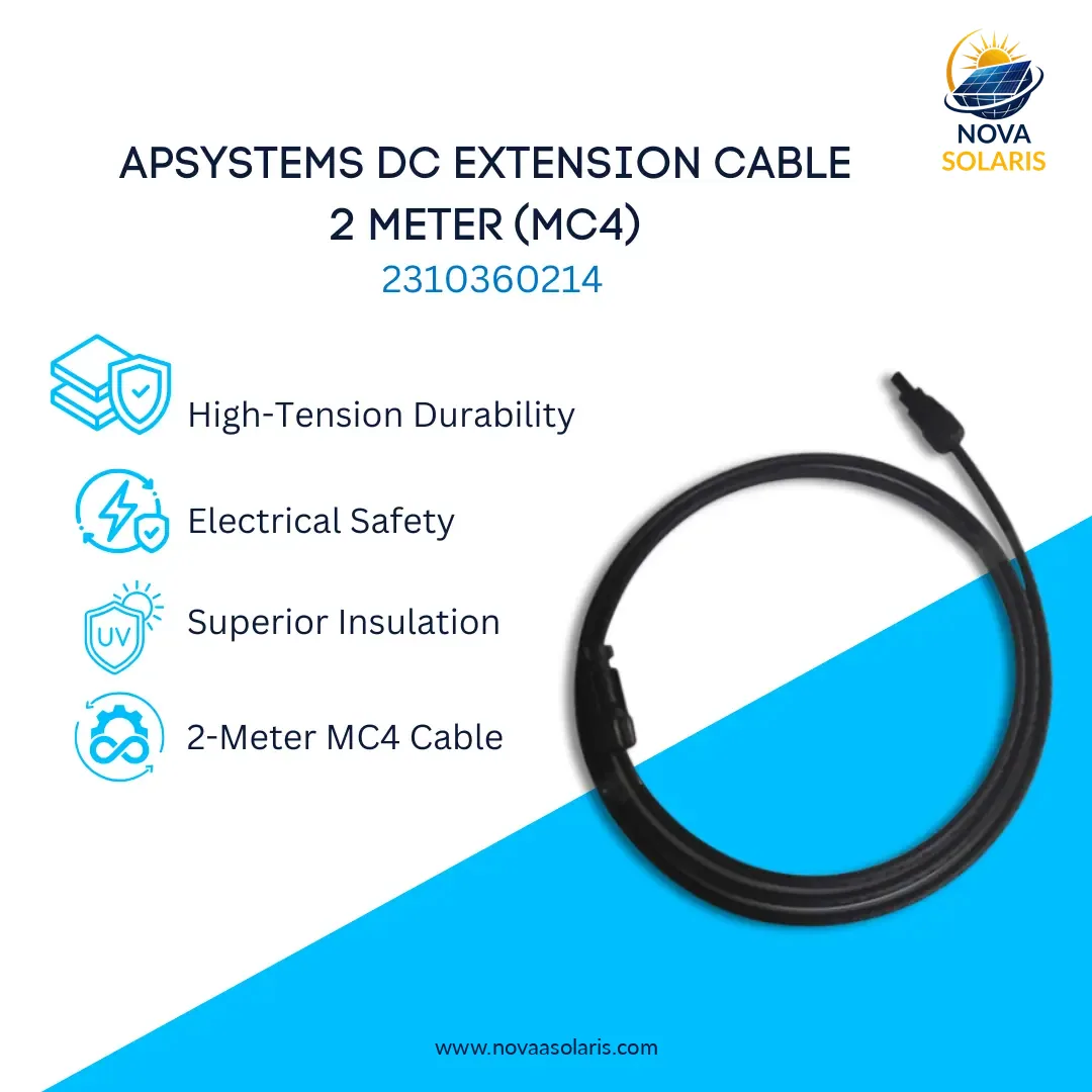 APsystems 2310360214 DC Extension Cable 2 Meters (MC4)