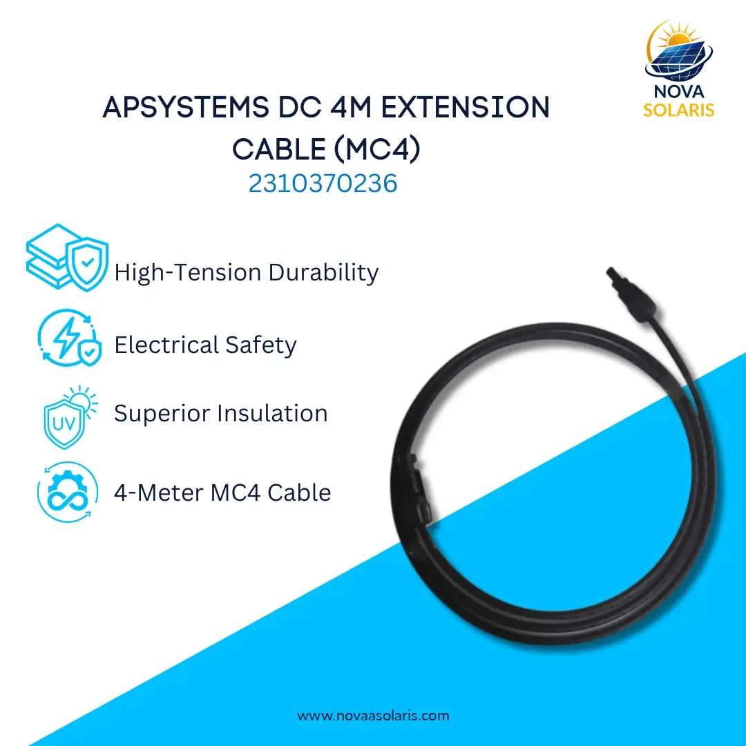 APSystems 2310370236 CDC-Extension-Cable-4m DC 4M Extension Cable (MC4)