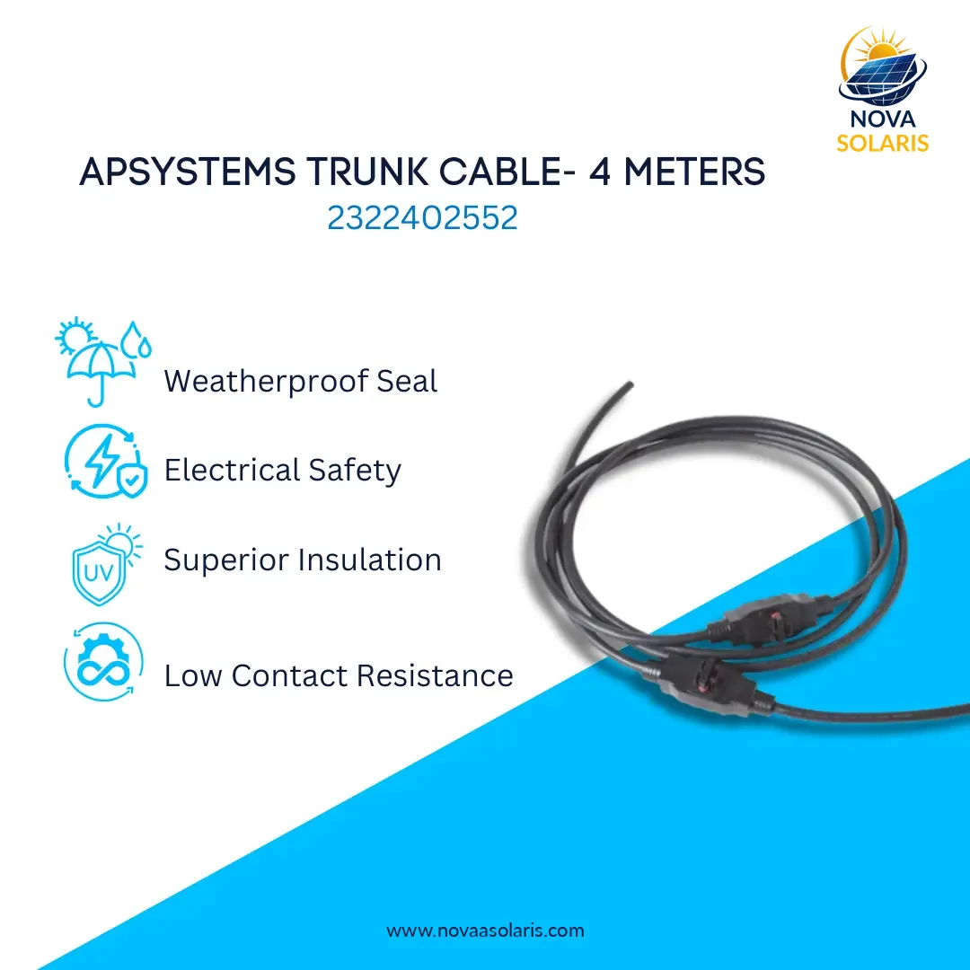 APsystems 2322402552 YC1000-4M Trunk Cable- 4 Meters
