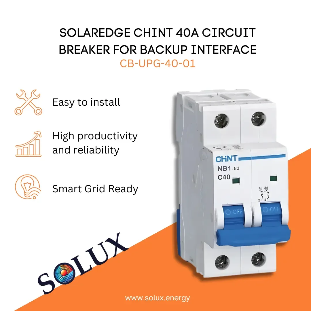 SolarEdge CHINT 40A CIRCUIT BREAKER FOR BACKUP INTERFACE