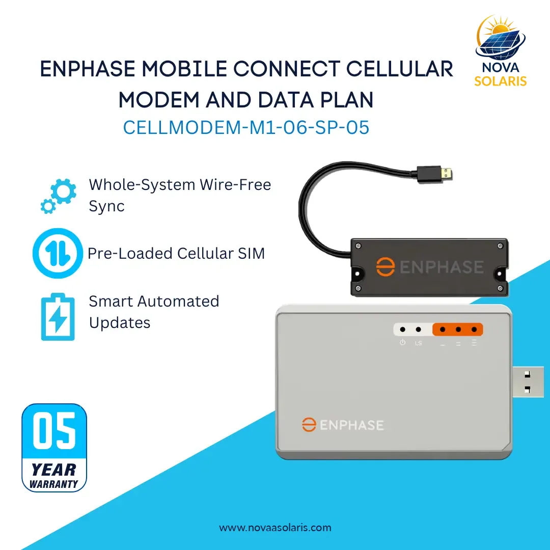 Enphase CELLMODEM-M1-06-SP-05 Mobile Connect Cellular Modem and Data Plan