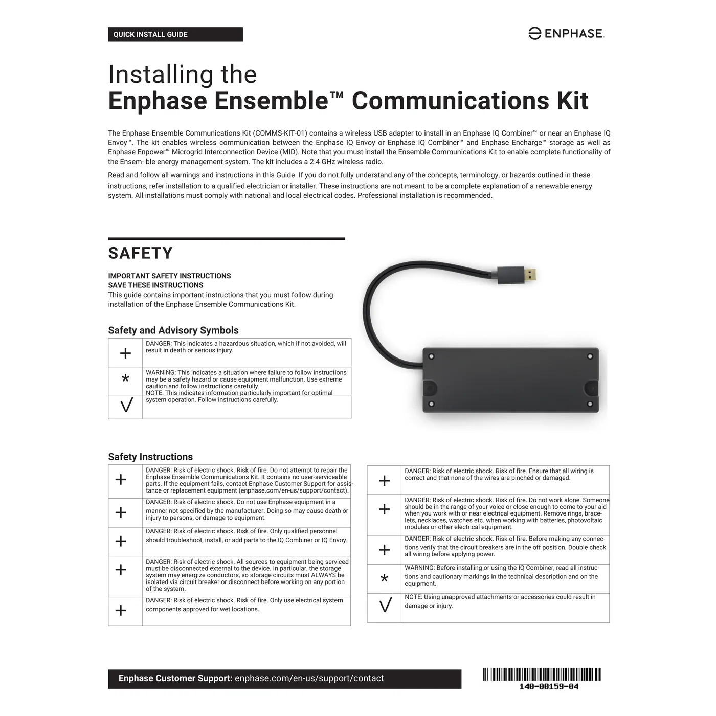 Enphase COMMS-KIT-01 Ensemble Communications Kit — visuel 2