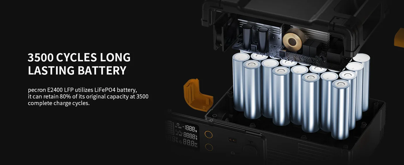 PECRON E2400LFP LiFePO4 battery design