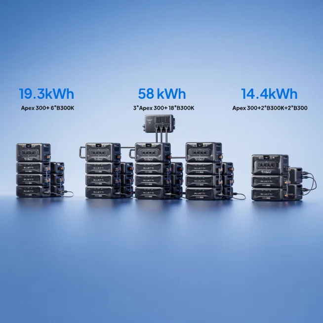 BLUETTI Apex 300 expandable battery configurations