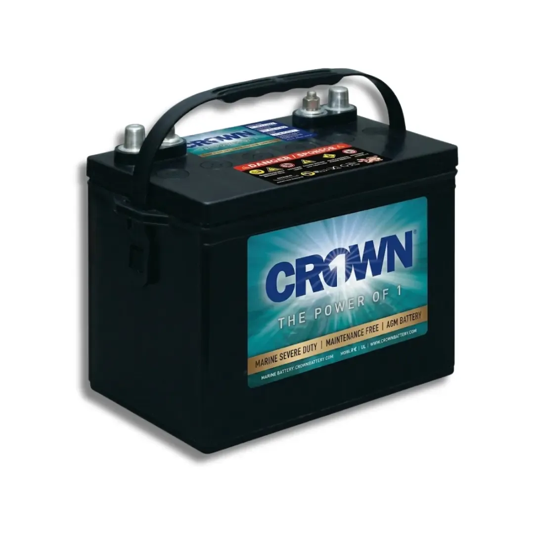 Crown CRV-27M 98Ah 12VDC AGM Marine Battery — visuel 3