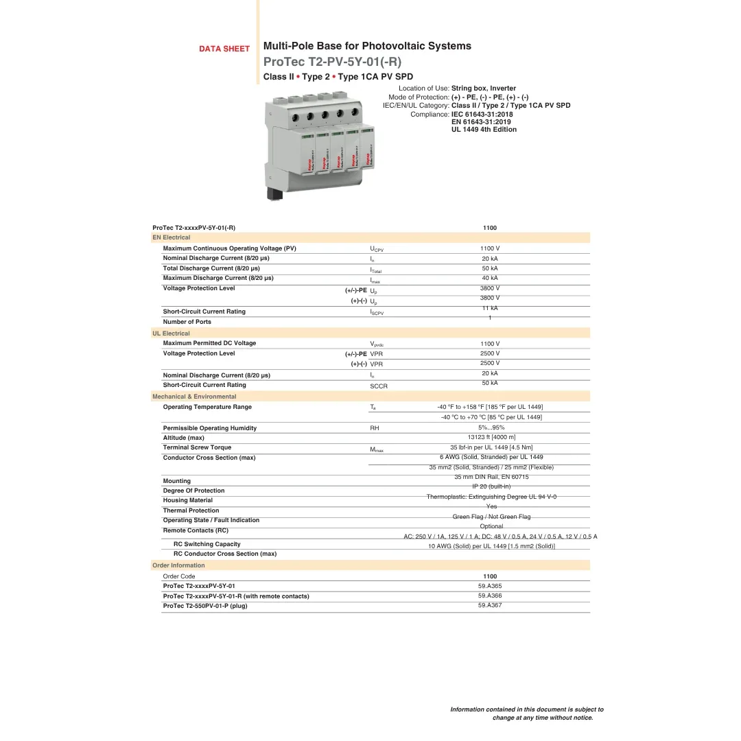 SMA DC-SPD-KIT6-10 DC Surge Protection For Sunny Tripower CORE1 — visuel 2