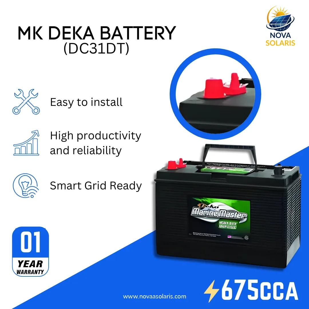 MK Deka DC31DT 12VDC Flooded Lead-Acid Battery