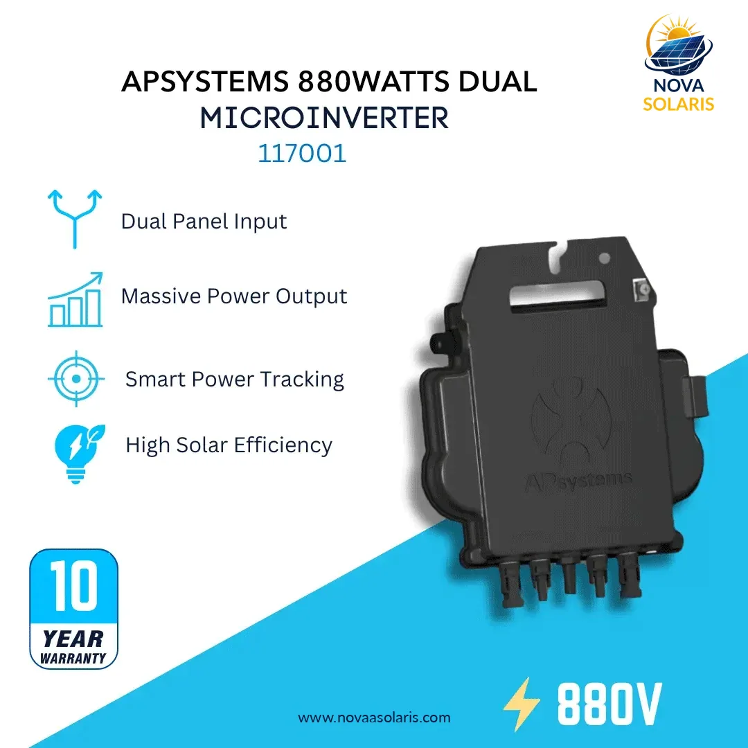 APsystems 117001 DS3-NA-880VA 880 Watts Dual Microinverter