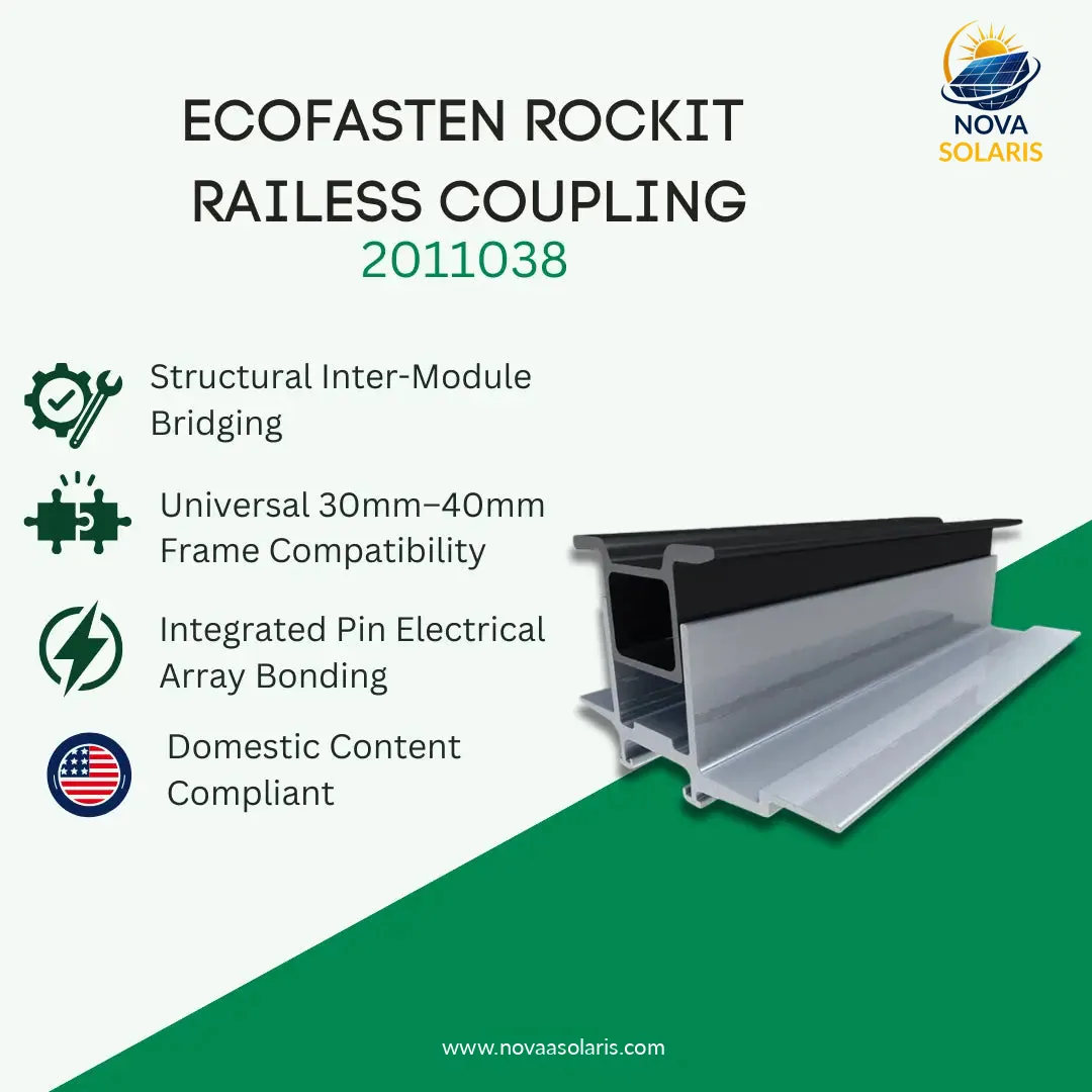 EcoFasten 2011038 Rock-It Railless Coupling V3 - Domestic Content