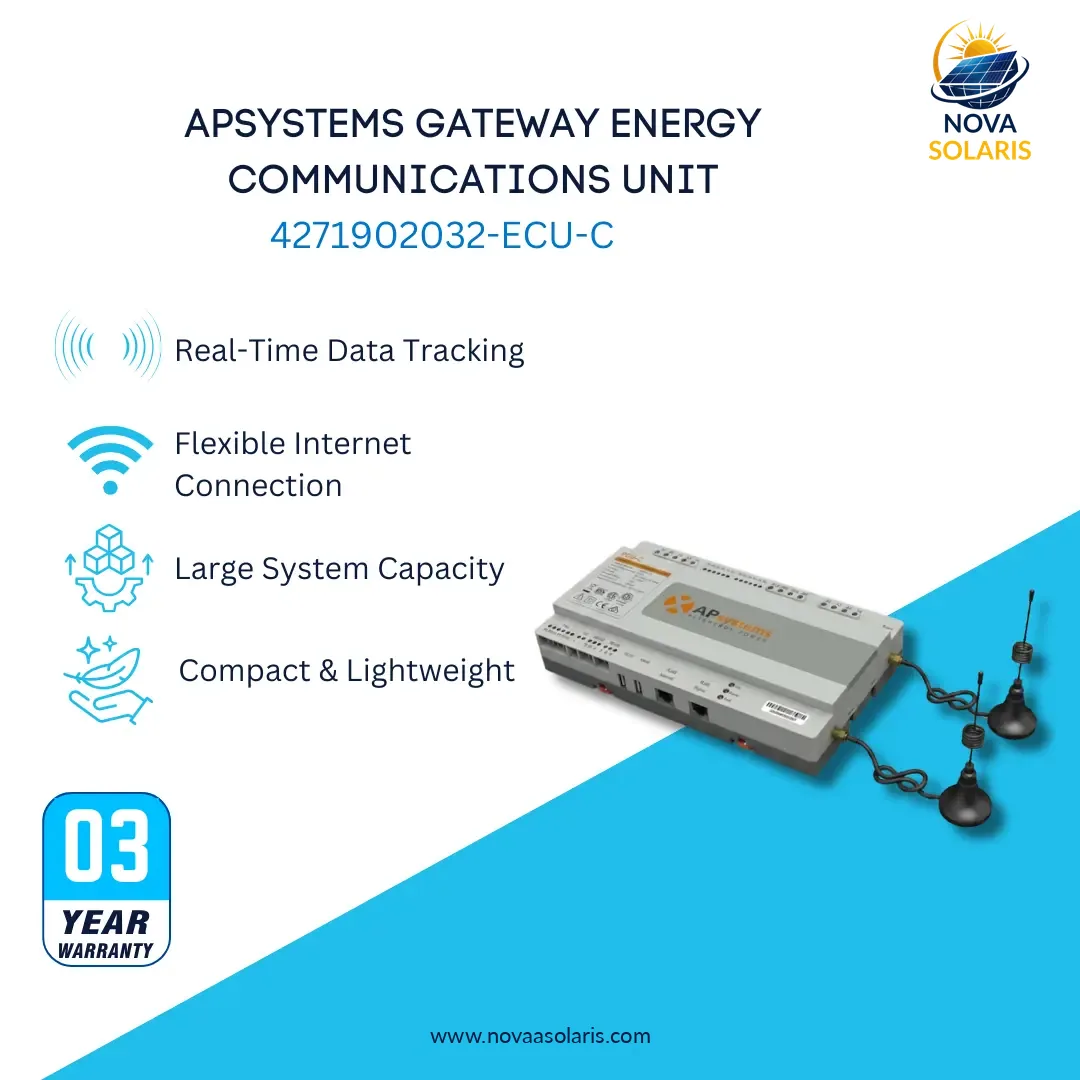 APsystems 4271802032 ECU-C Gateway Energy Communications Unit- Advanced Functions
