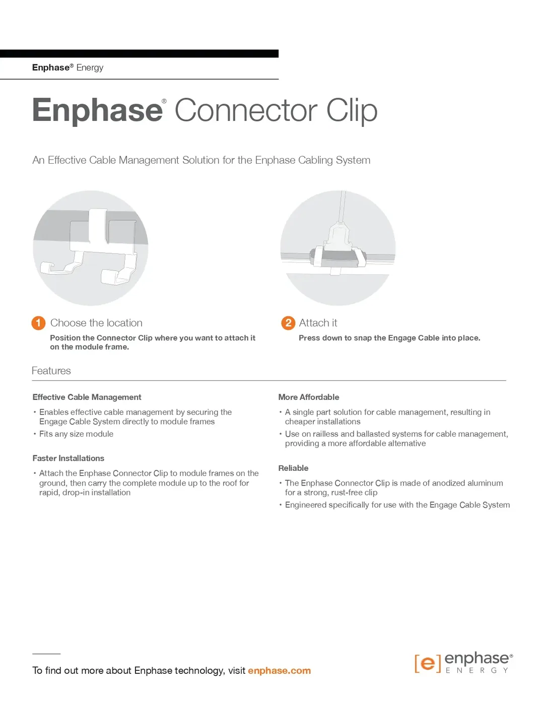 Enphase EFM-CC Connector Clip — visuel 2