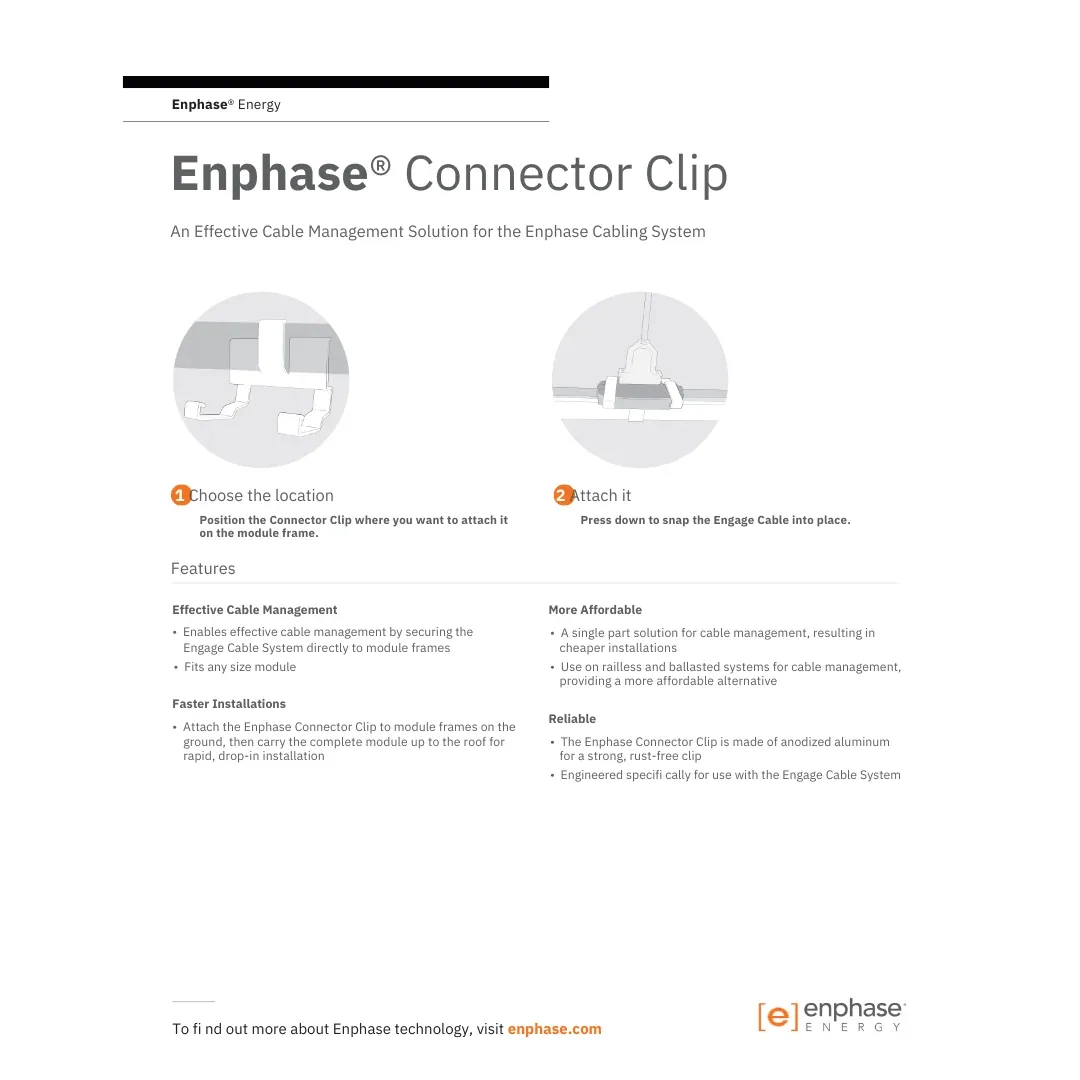 Enphase EN-CON-CLIP-12 Connector Clip — visuel 2