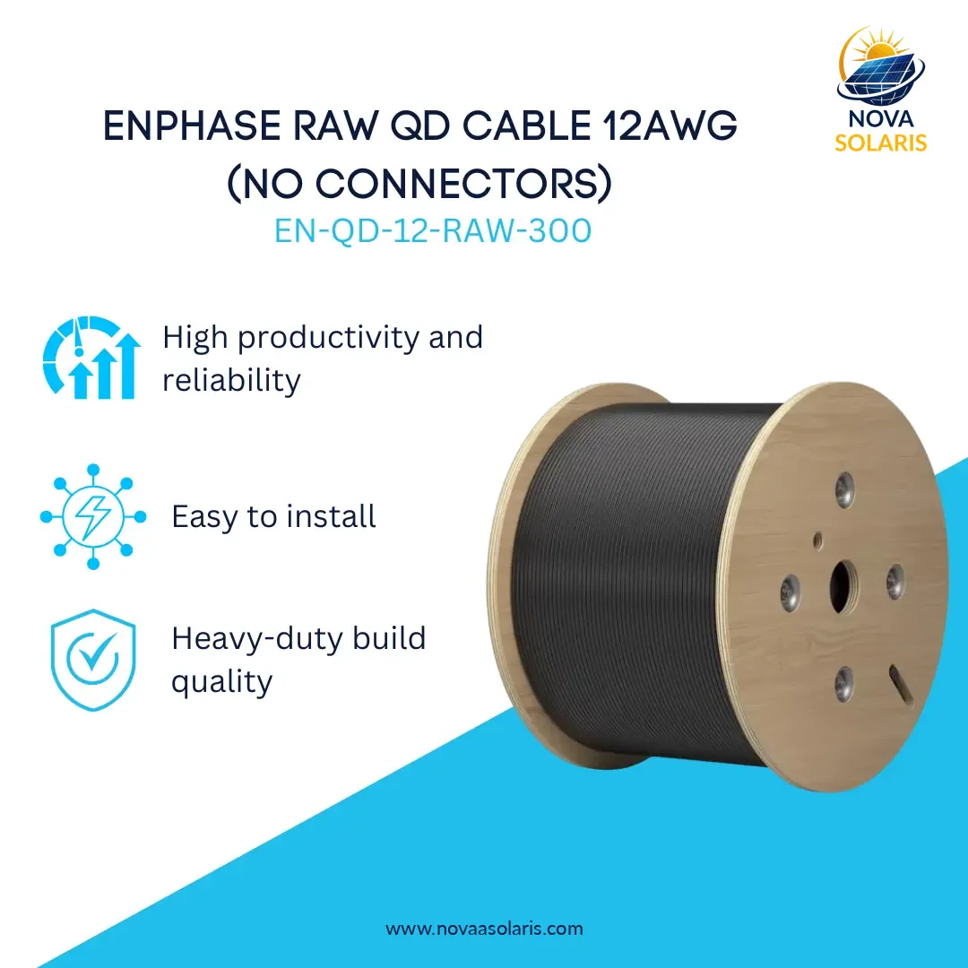 Enphase EN-QD-12-RAW-300 12 AWG QD Cable (No Connectors)