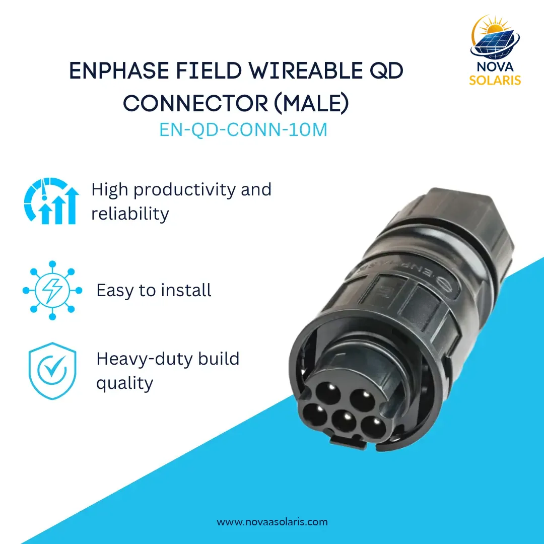 Enphase EN-QD-CONN-10M Field-wireable connector for NA 3 Phase Q Cable (Male)