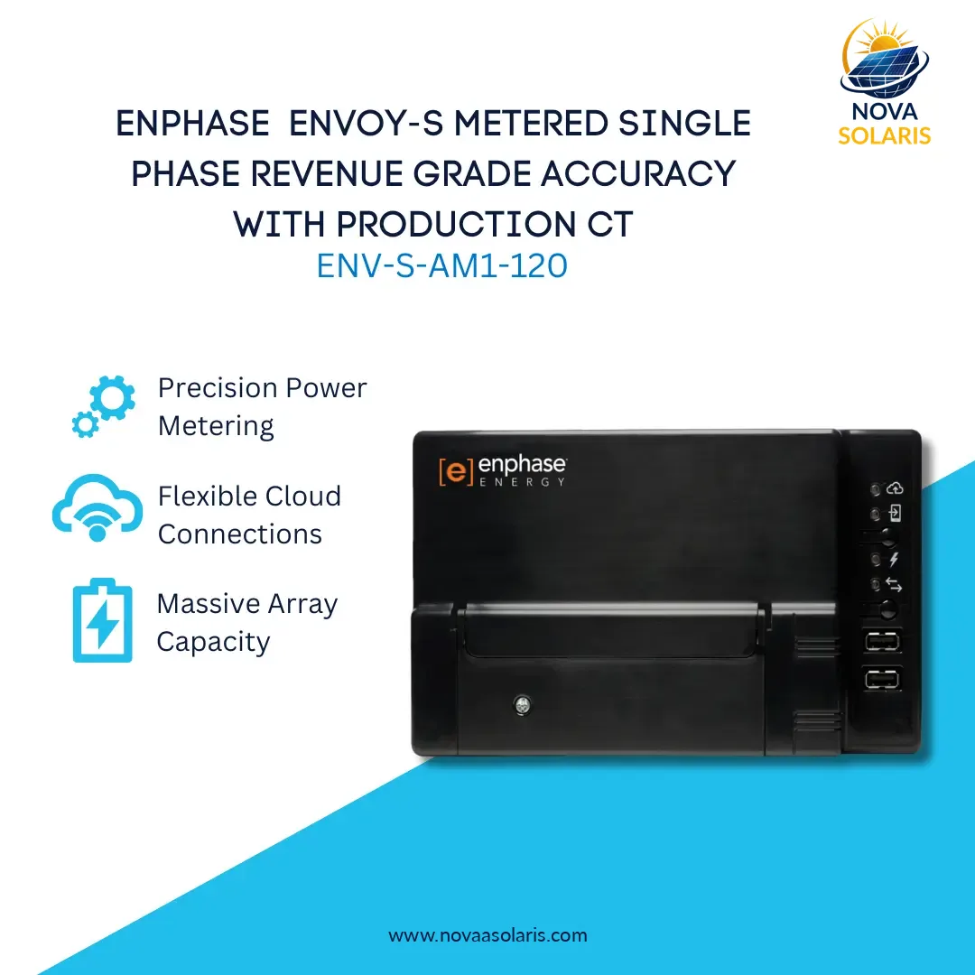 Enphase ENV-S-AM1-120 Envoy-S Metered Single Phase Revenue Grade Accuracy with Production CT