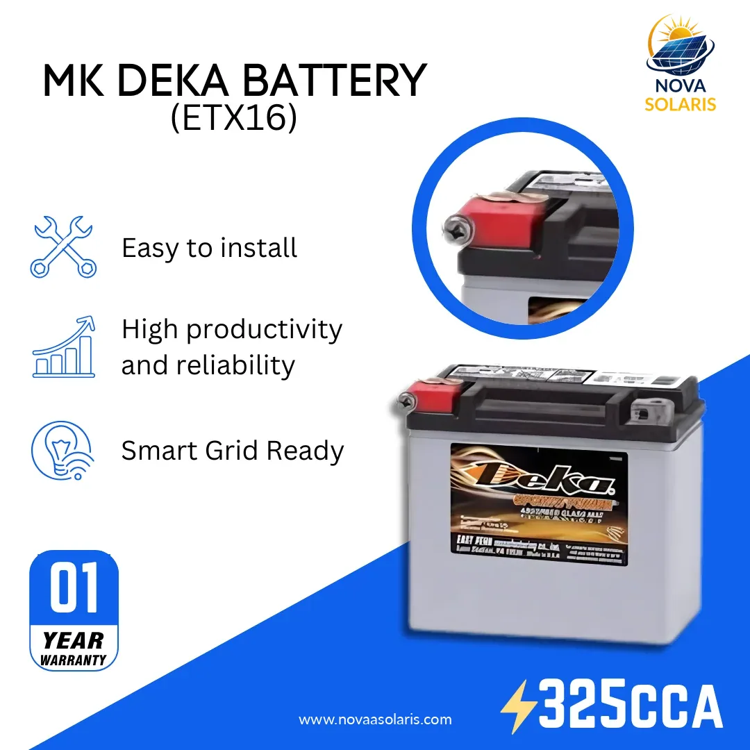 MK Deka ETX16 12VDC Absorbed Glass Mat (AGM)