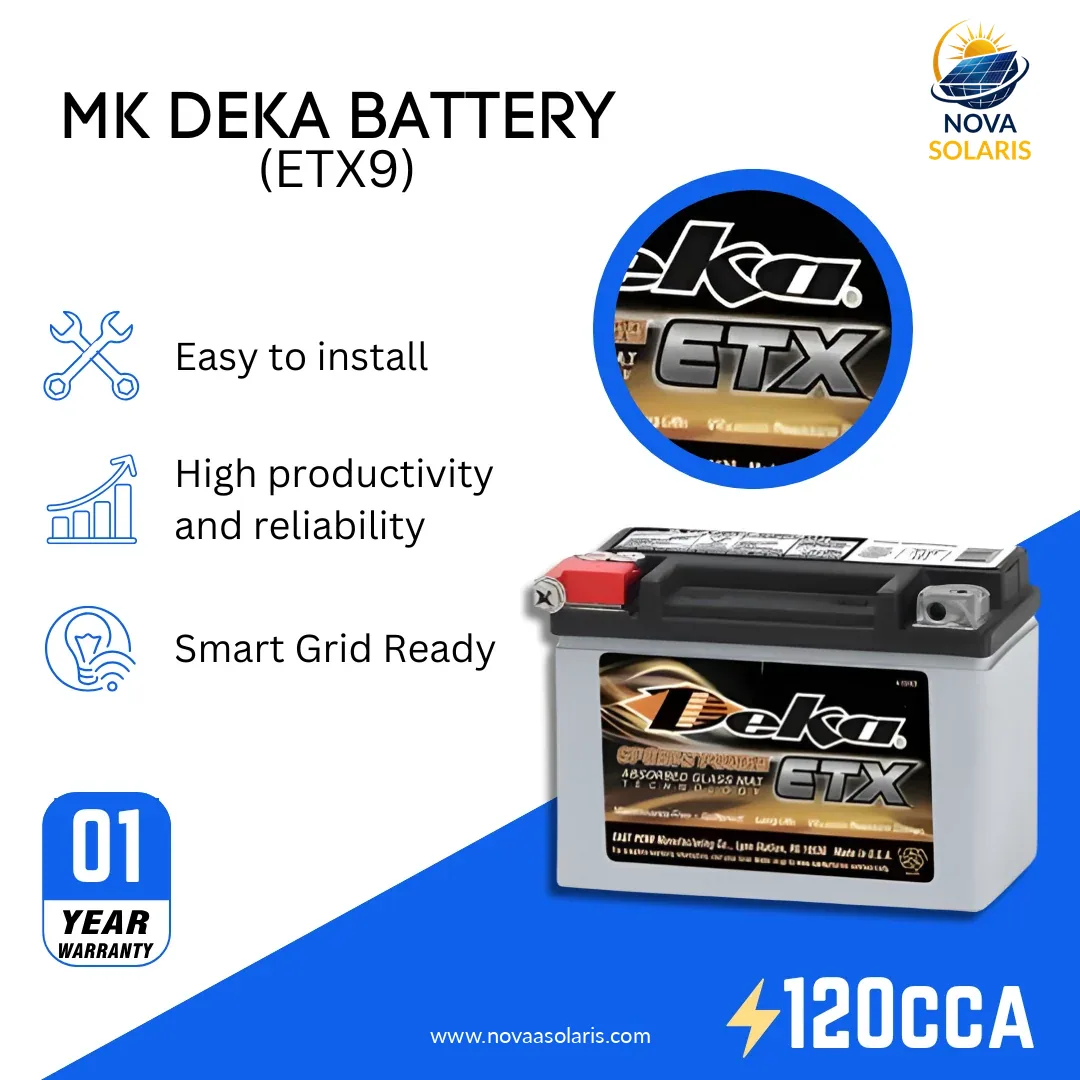 MK Deka ETX9 12VDC Absorbed Glass Mat (AGM)