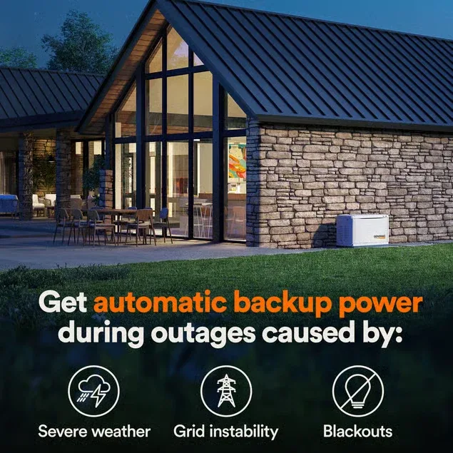 Generac G0072101 Guardian 24KW Home Stand by Generator W/ Transfer Switch Wi-Fi Enabled — visuel 2
