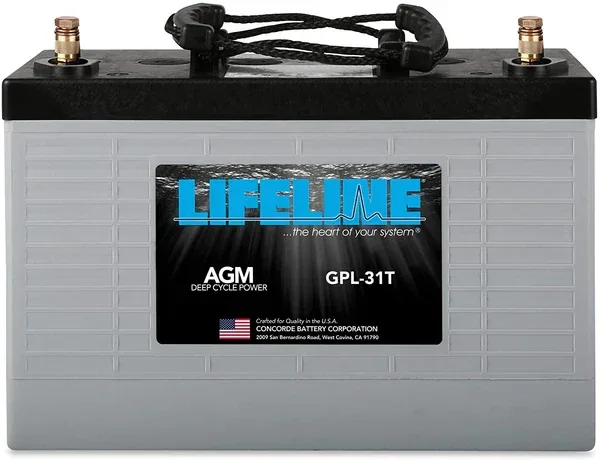 Lifeline GPL-31T 105Ah 12V AGM Sealed Battery — visuel 3