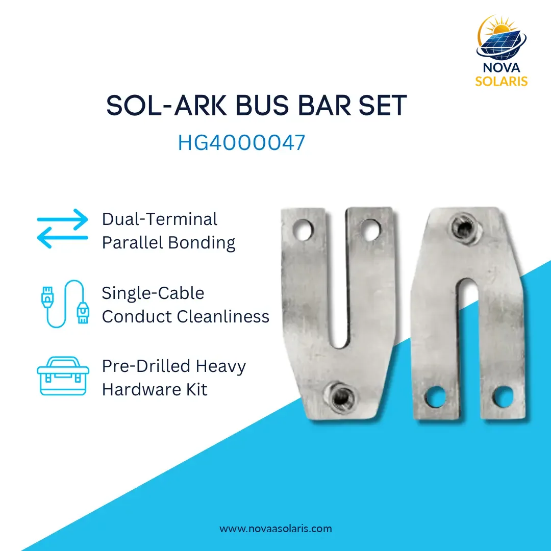 Sol-Ark Bus Bar Set, 2-Pc with Hardware