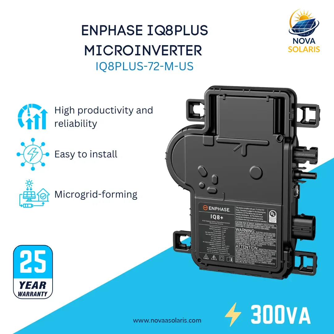 Enphase IQ8Plus Microinverter (IQ8PLUS-72-M-US)