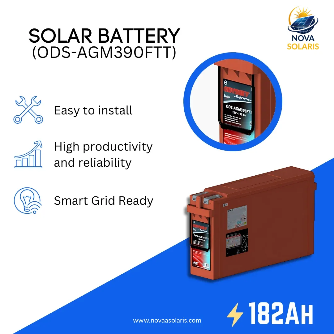 Odyssey Battery ODS-AGM390FTT 12VDC 182Ah Specialty Battery