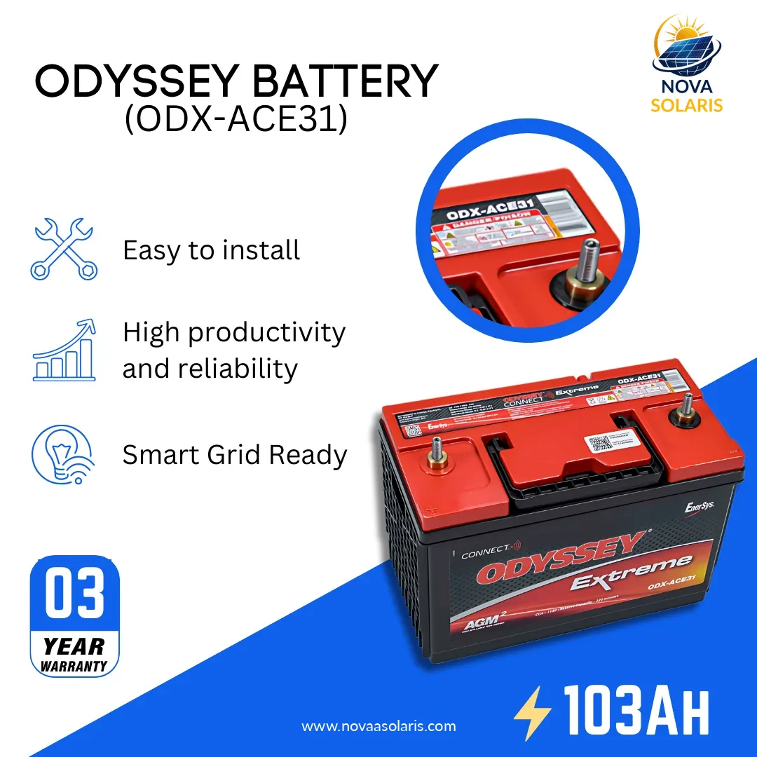 Odyssey Battery ODX-ACE31 12VDC 103Ah Extreme Series AGM Battery