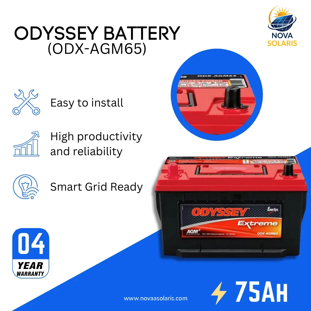 Odyssey Battery ODX-AGM65 12VDC 74Ah Specialty Battery
