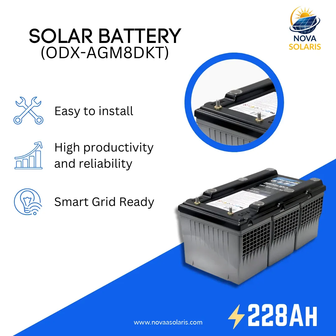 Odyssey Battery ODX-AGM8DKT 12VDC 228Ah Extreme Series AGM Battery - Marine