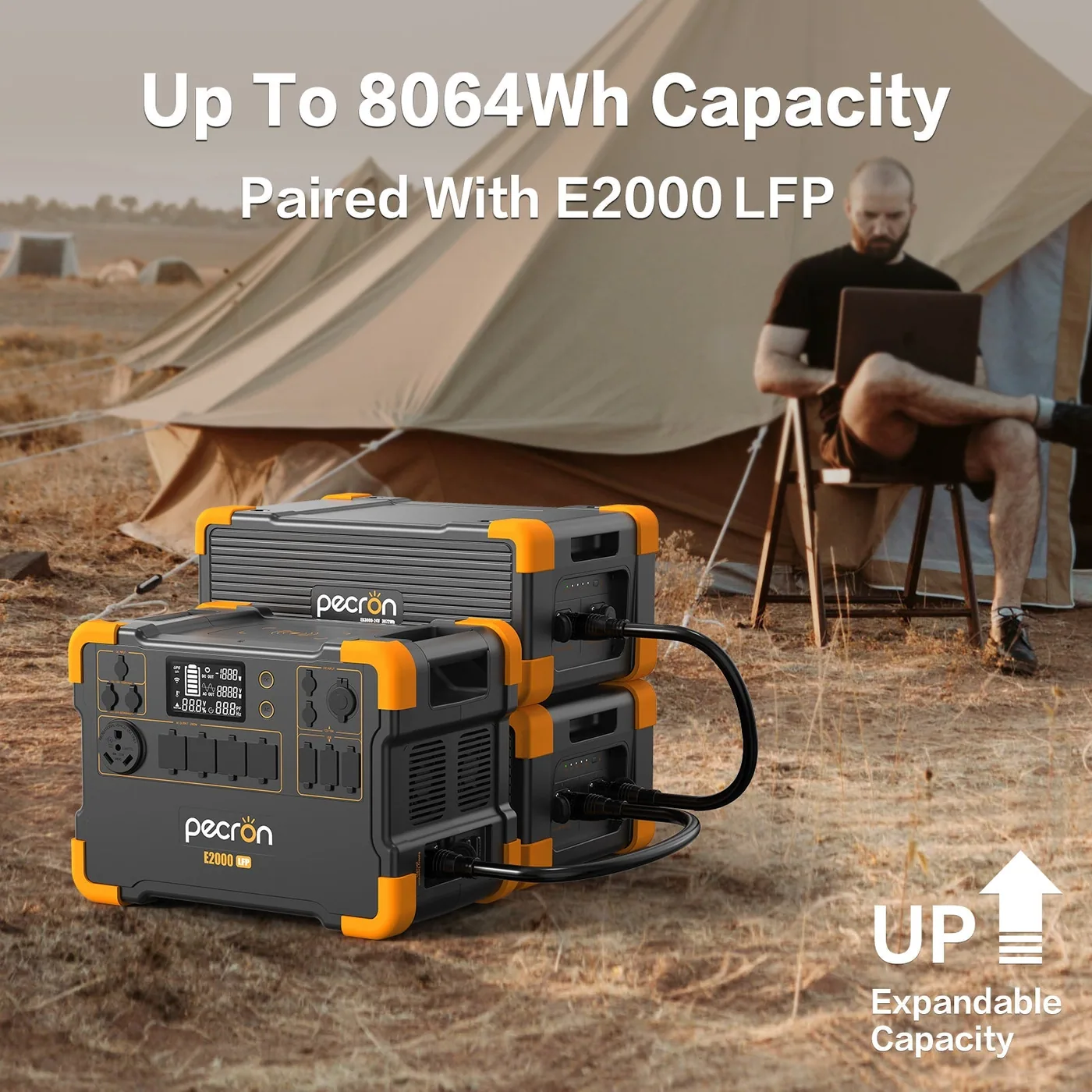 PECRON E2000LFP Expandable Portable Power Station 2000W 1920Wh — visuel 11