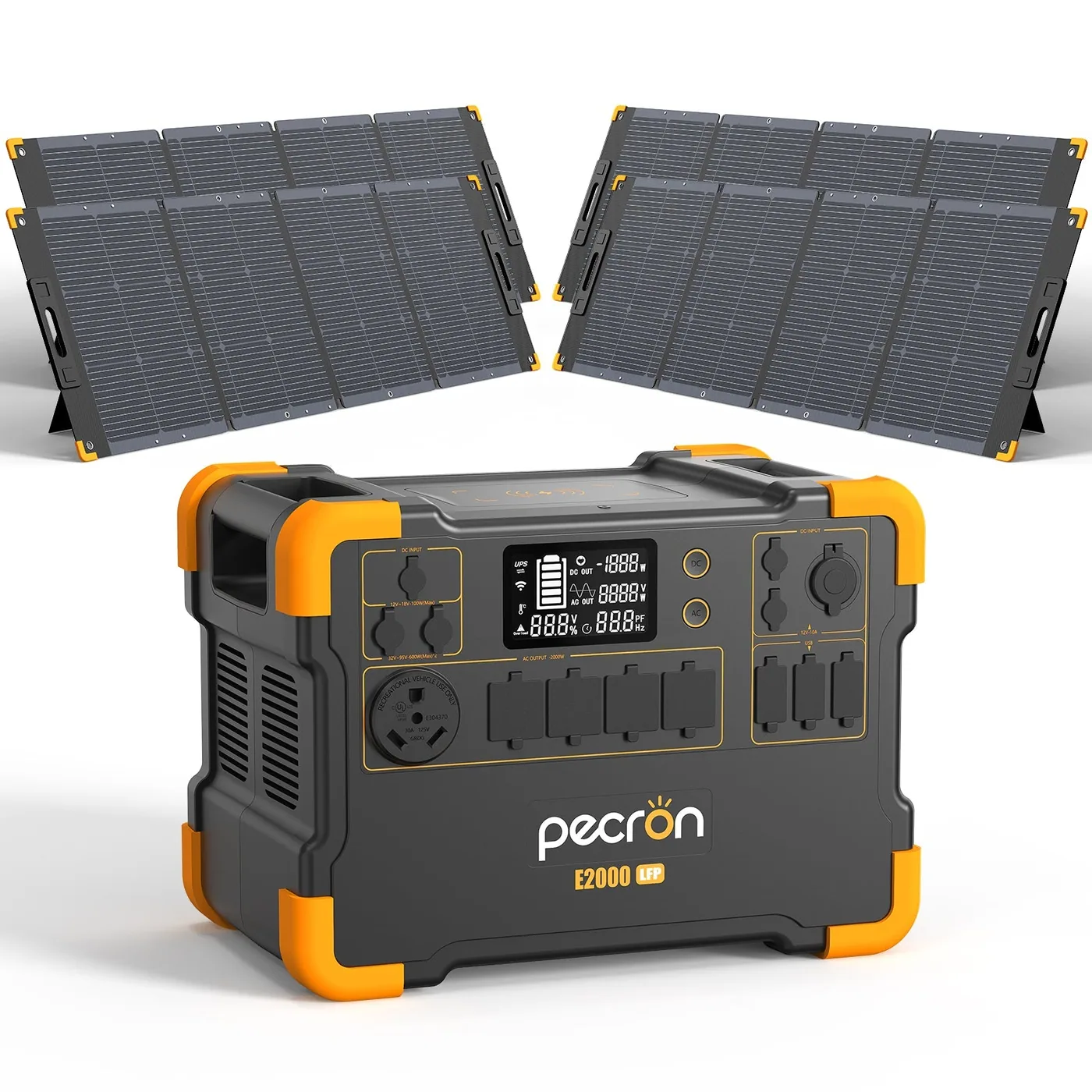 PECRON E2000LFP Expandable Portable Power Station 2000W 1920Wh — visuel 5